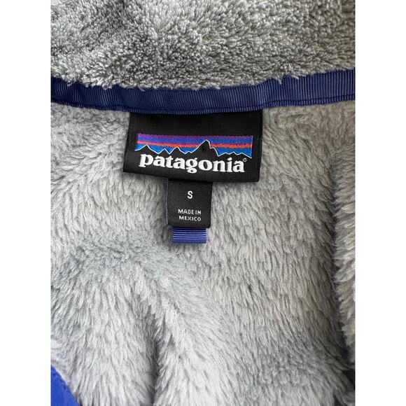 Patagonia Women's Re-Tool Snap-T Pullover Sweatshirt Gray Blue Size Small Fleece - Picture 5 of 8
